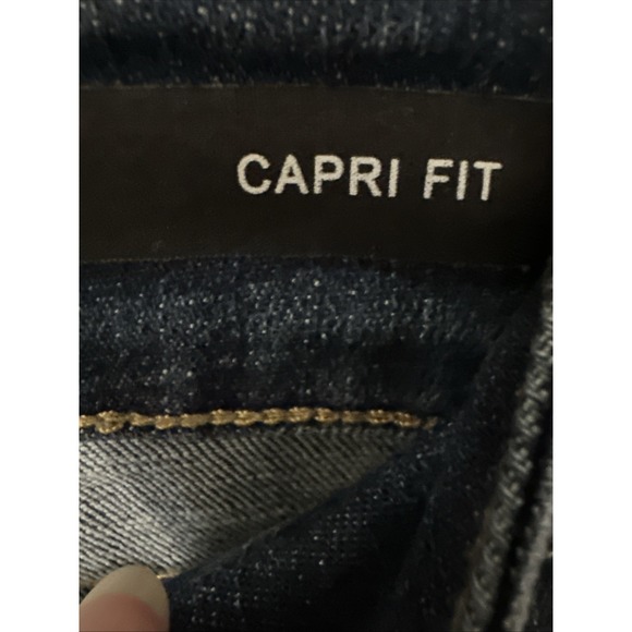 Judy Blue Jean Womens 18W Medium Wash Relaxed Fit Distressed High Rise Cropped - Picture 4 of 8